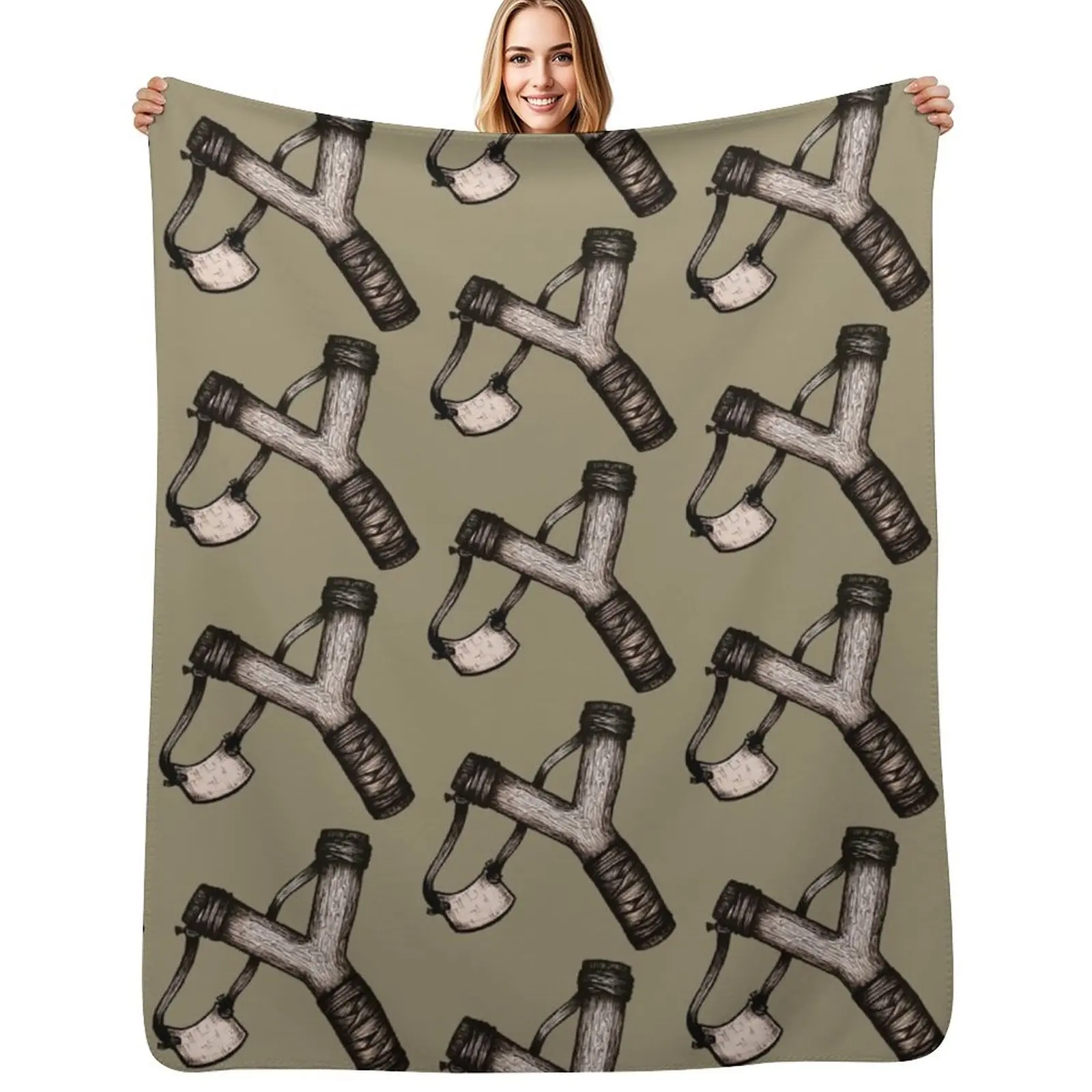 Slingshot Throw Blanket Cute Plaid For Decorative Sofa Flannels heavy to sleep Fashion Sofas Polar Blankets
