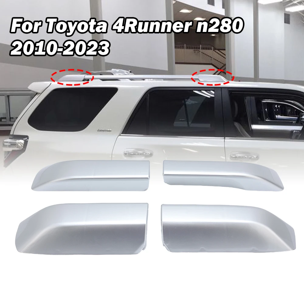 

Для Toyota 4Runner N280 2010-2023 4 шт. крышка багажника на крышу сменная защитная крышка корпус серебряные автомобильные аксессуары