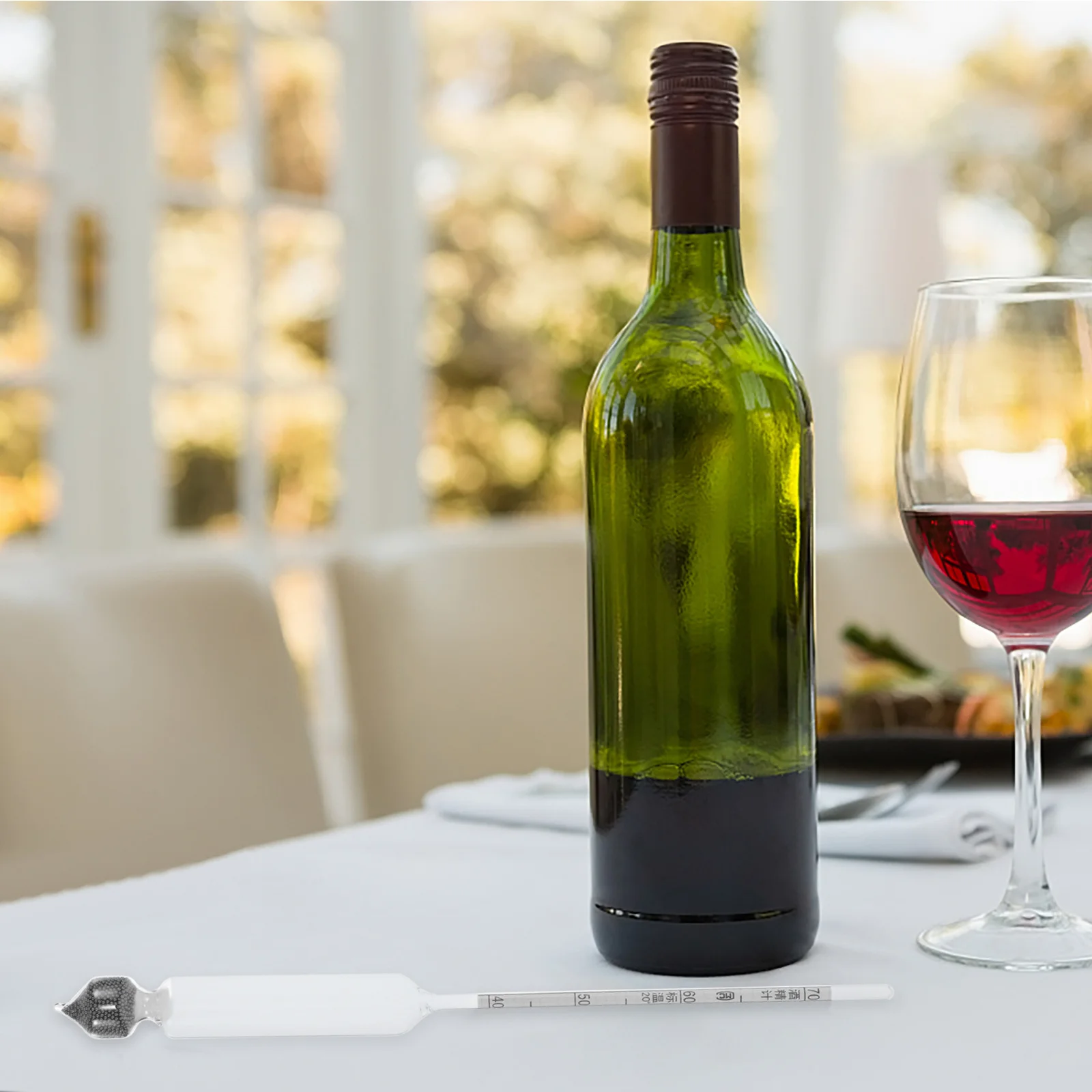 

1Set Wine Hydrometer Accurate Alcohol Measuring Tool for Home Brew Beer Spirits Testing Brewing Distilling Supplies