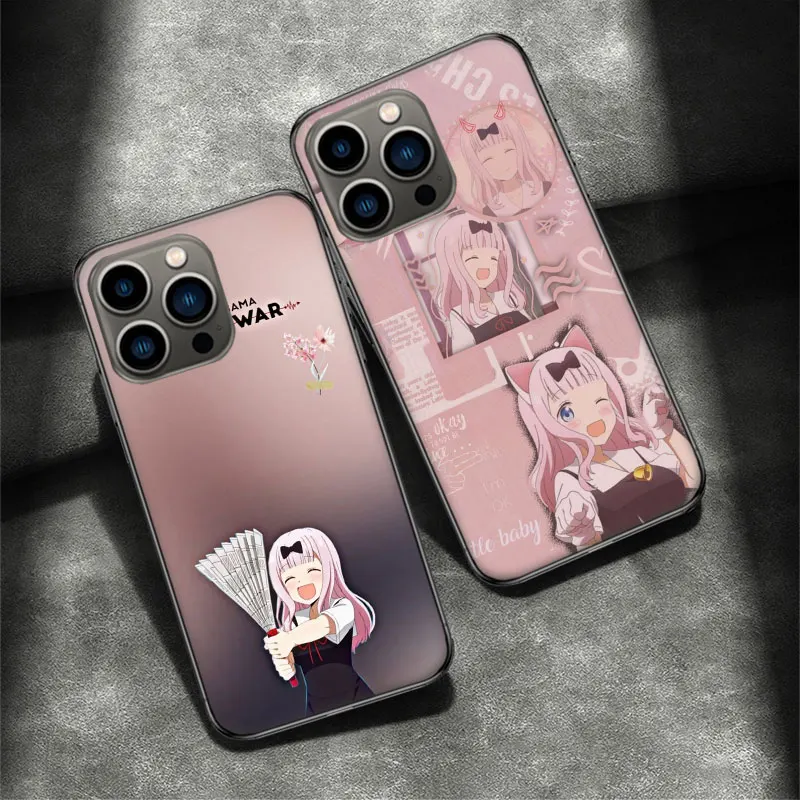 Kaguya sama Love is War Fujiwara Funda Phone Case For Apple Iphone 16 15 Plus Soft 13 12 Mini Cover 11 14 Pro Max Capa X XS XR 8