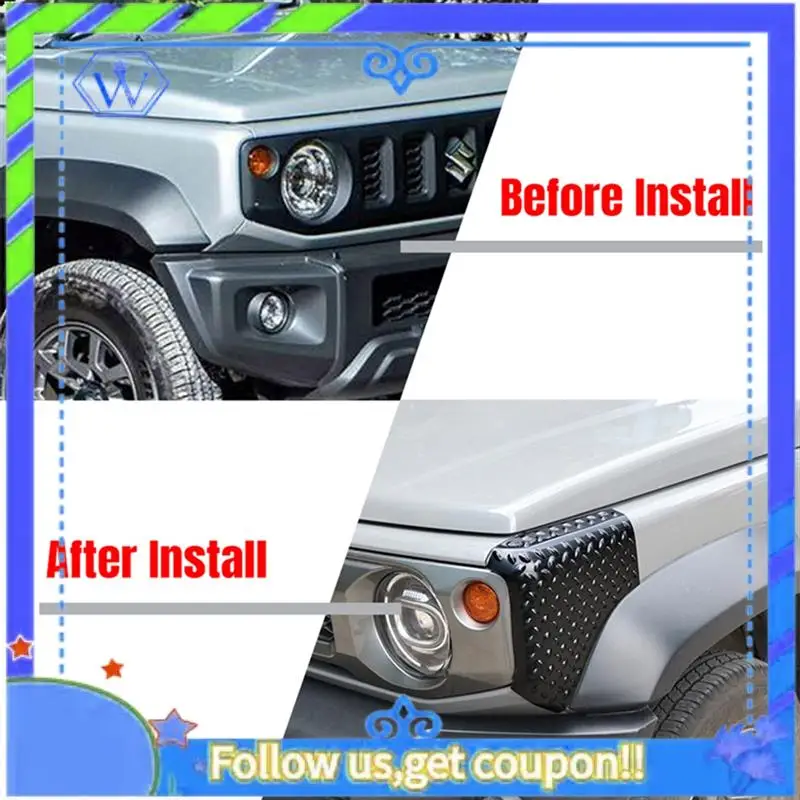 

Для Suzuki Jimny JB74 2019-2022: Декоративная защитная накладка на угол переднего и заднего крыла, багажника, наклейка-накладка на уголок