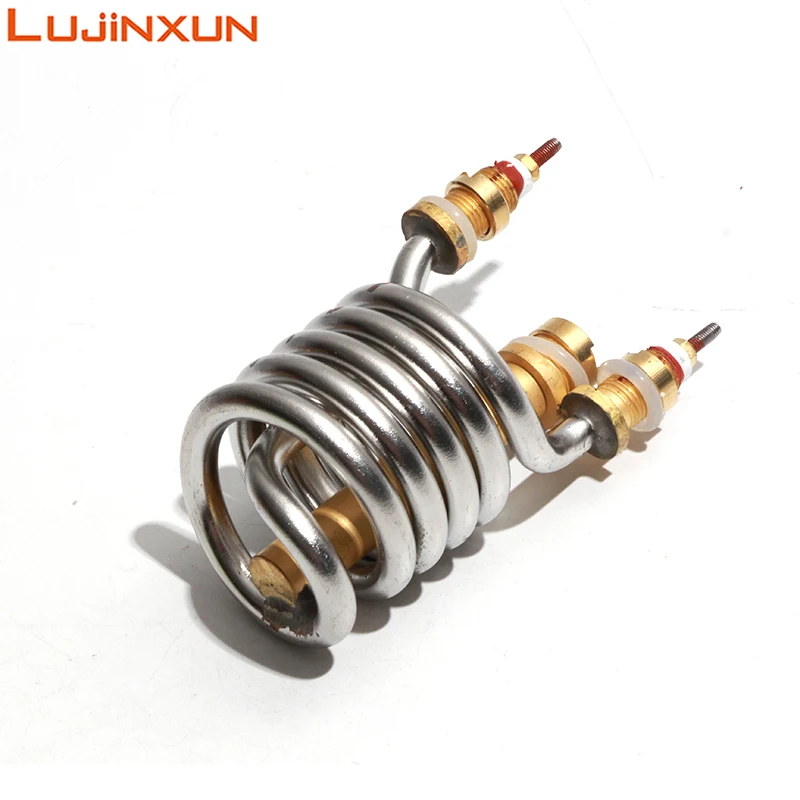 LUJINXUN 3KW Instant Hot Water Heater Parts Stainless Steel Heating Tube Electric Faucet Heating Element 220V Type D/E/F