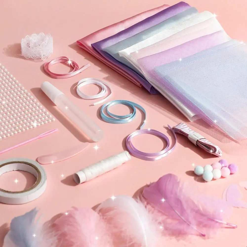 スカート DIY 人形の服キット手作りファッションデザインプリンセスおもちゃ衣装キット着用かわいい人形のドレス素材キッズガール