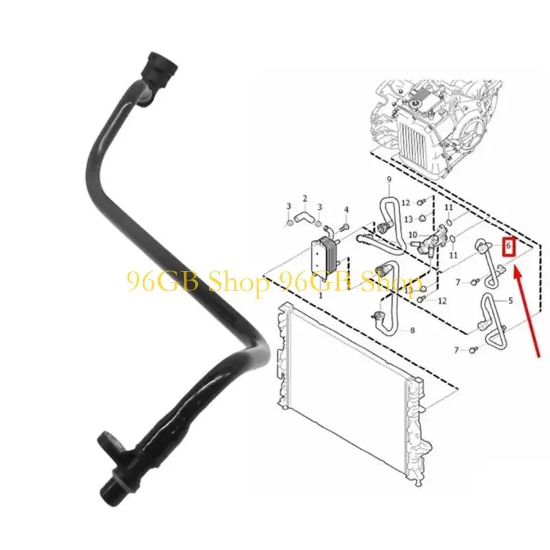 

96GB Automotive Oil Cooling Line Assembly ABS Construction Enhancing Heat Dissipation