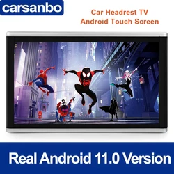 Carsanbo-ユニバーサルカーヘッドレストモニター,Android 11,タッチスクリーン,テレビ,1080p,10.1インチ,新品