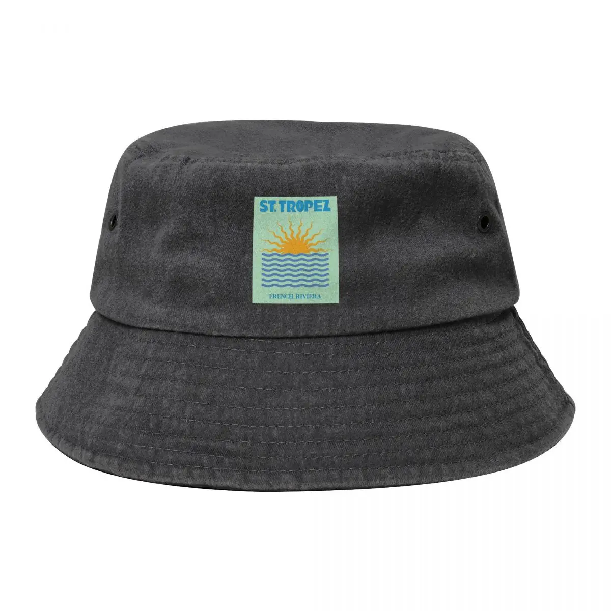 

French Riviera Tropez Bucket Hat Rave Streetwear Visor Anime Men's Hats Women's