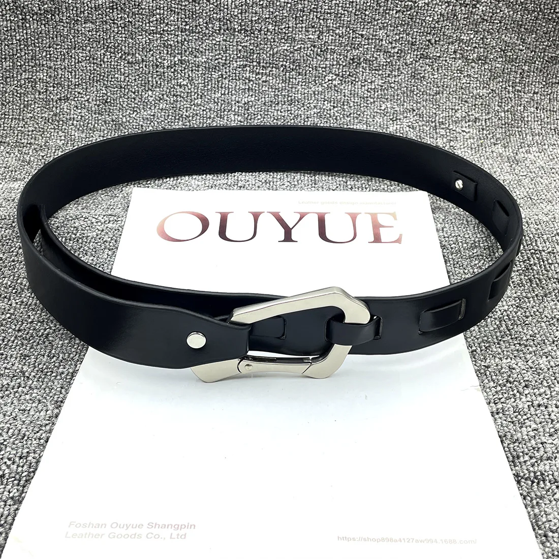 Luxury Unisex Silver Grey Climbing Buckle Letter Engraving Function Black Belt Men's and Women's Trend Outdoor y2k Accessories