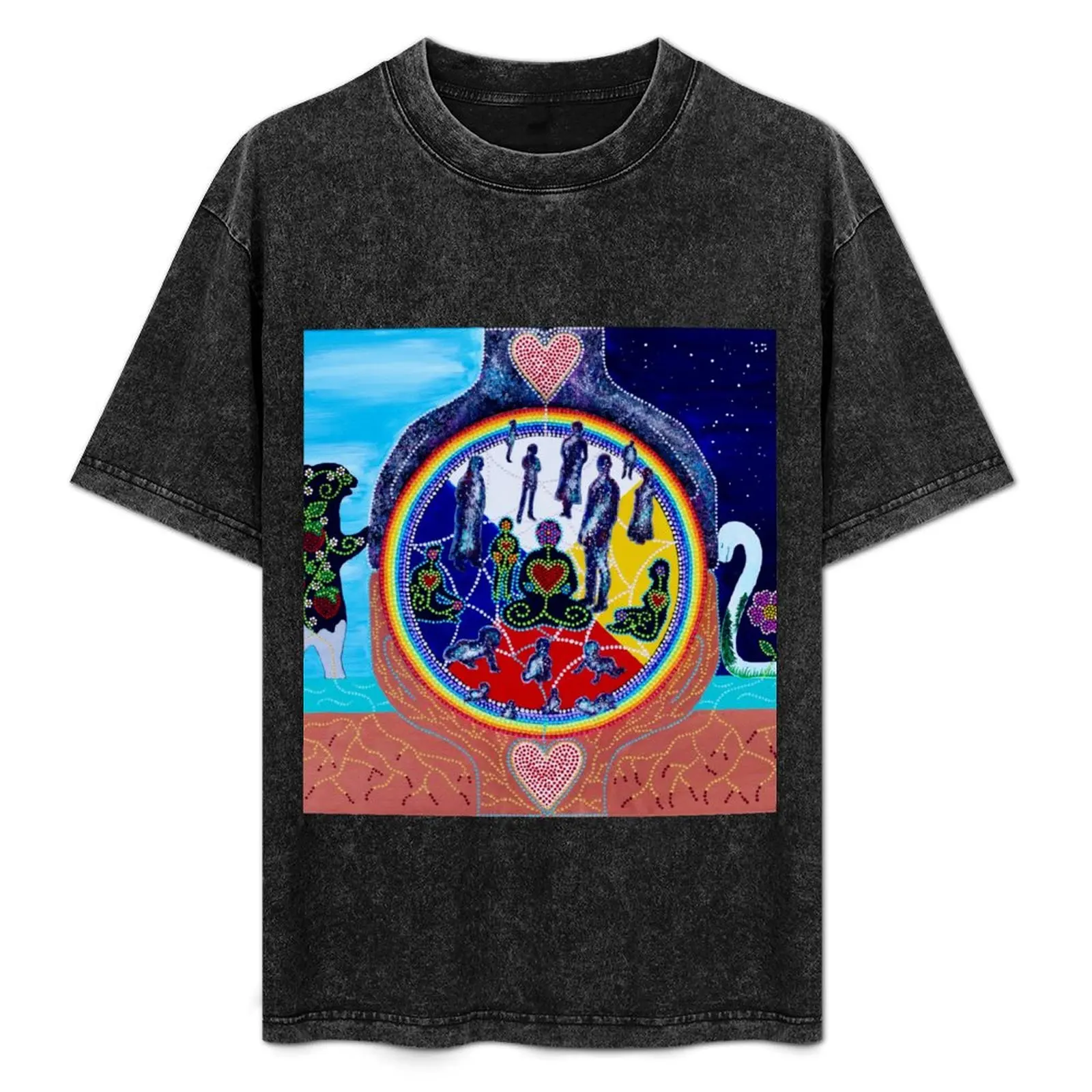 

 ~ nanatawihiwêwin ~ healing T-Shirt shirts graphic luxury t-shirt quick drying blue lock t shirt men