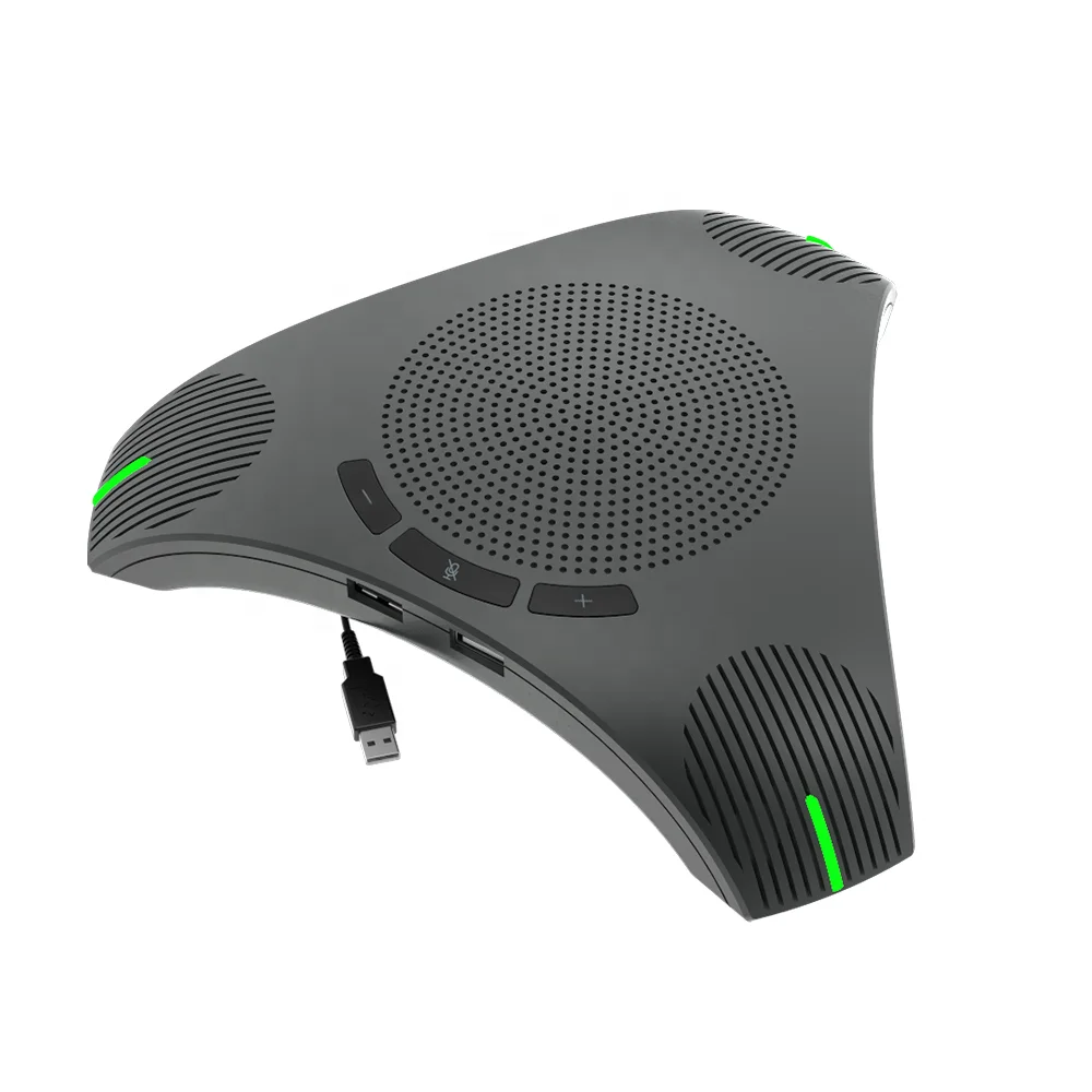 

Home Office Business Meeting Mics USB Desktop Computer Speaker With Microphone Portable Conference Speakerphone
