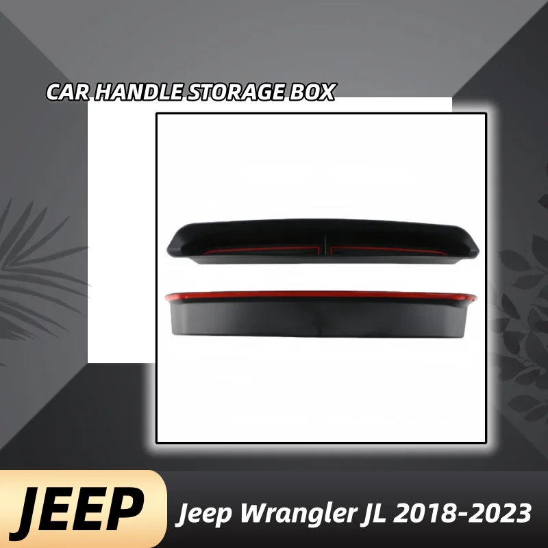 

Car Grab Tray Storage Box for Jeep Wrangler JL GL 2018-2023 Passenger Storage Tray Organizer Interior Accessory