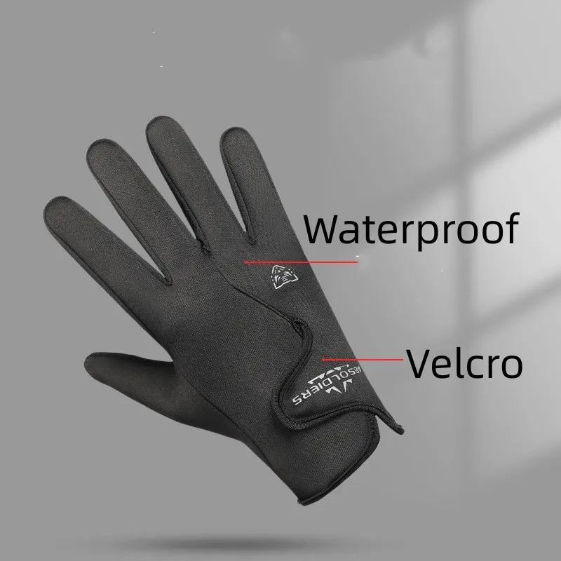 Winter Warm Ski Gloves Fleece Windproof Waterproof Touchscreen Full Fingers Motorcycle Bicycle 스키Snowboard Snow Accessories Men