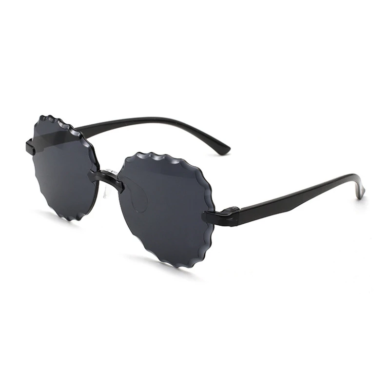 

New Irregular Connected Sunglasses Trend Candy Color Frameless PC Sunglasses Jelly Glasses