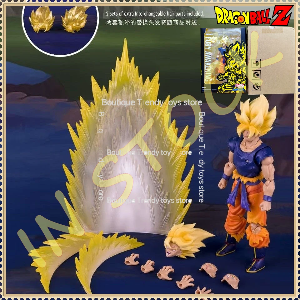 

In Stock Demoniacal Fit Son Goku Figure Dragon Ball Z SHF Goku Figurine Fury Awakening Anime Action Figures Model Toy Gift