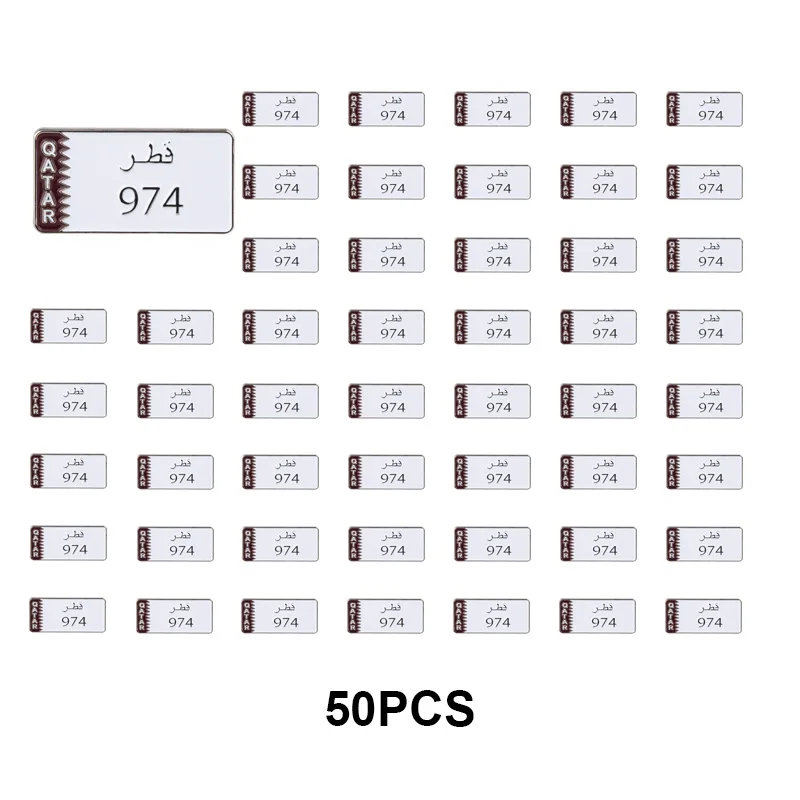 1-100 قطعة هاتف قطر المحمول 3M ملصق شارة معدنية دبوس دبابيس دبابيس #6