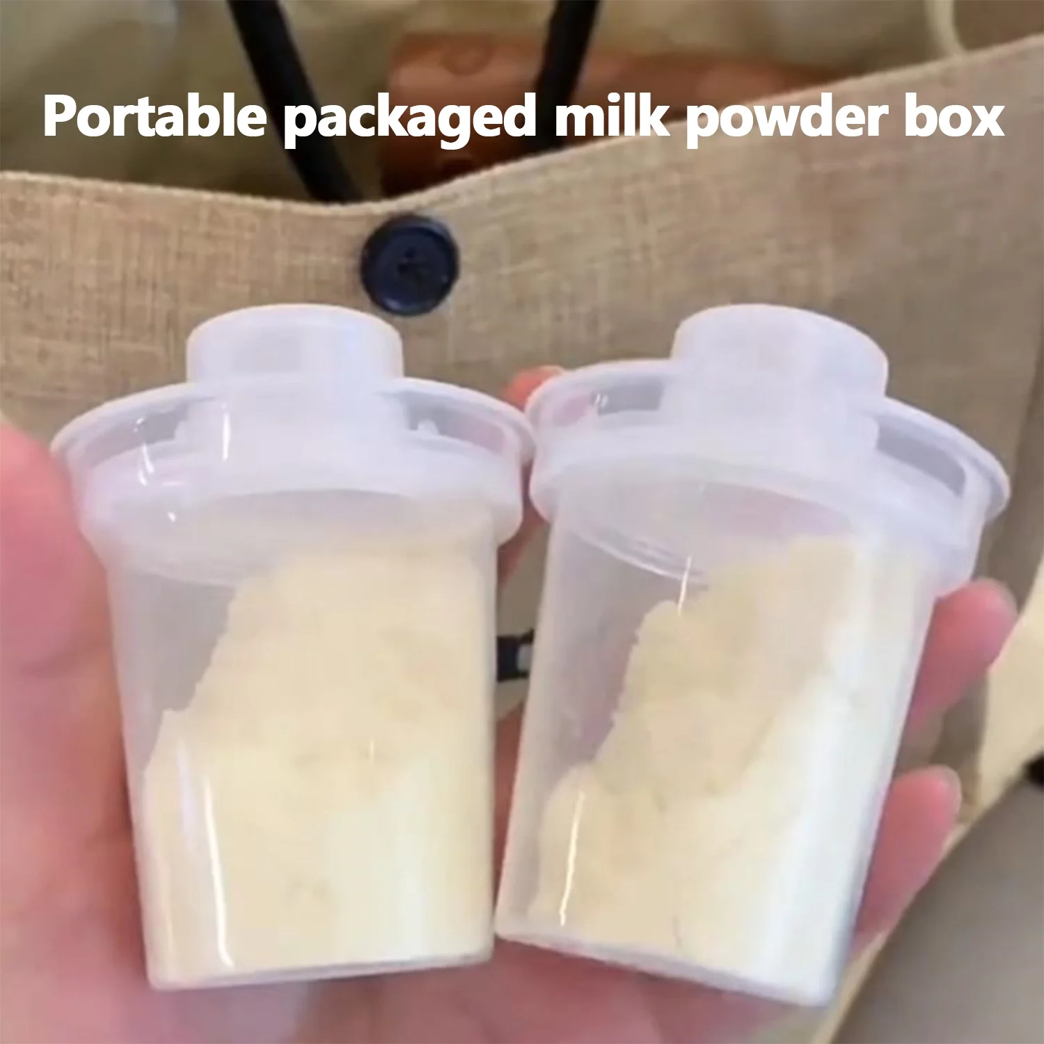 

1 шт., высококачественная коробка для детского сухого молока, контейнер для хранения продуктов, влагостойкий и пыленепроницаемый портативный материал, 80 мл, полипропилен