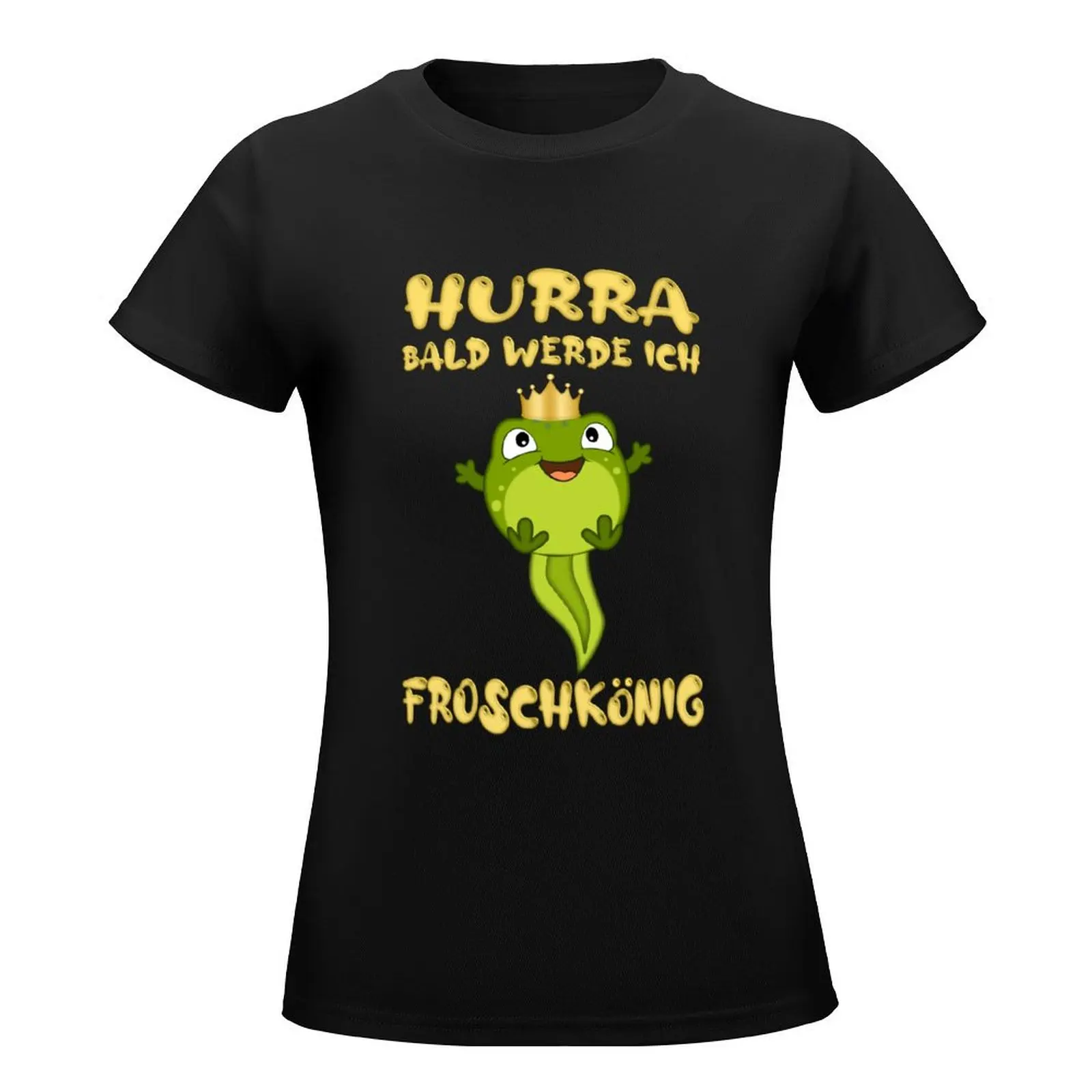 Hooray, soon I'll be the frog prince T-Shirt funnys quick-drying customizeds hippie clothes Womens graphic t shirts