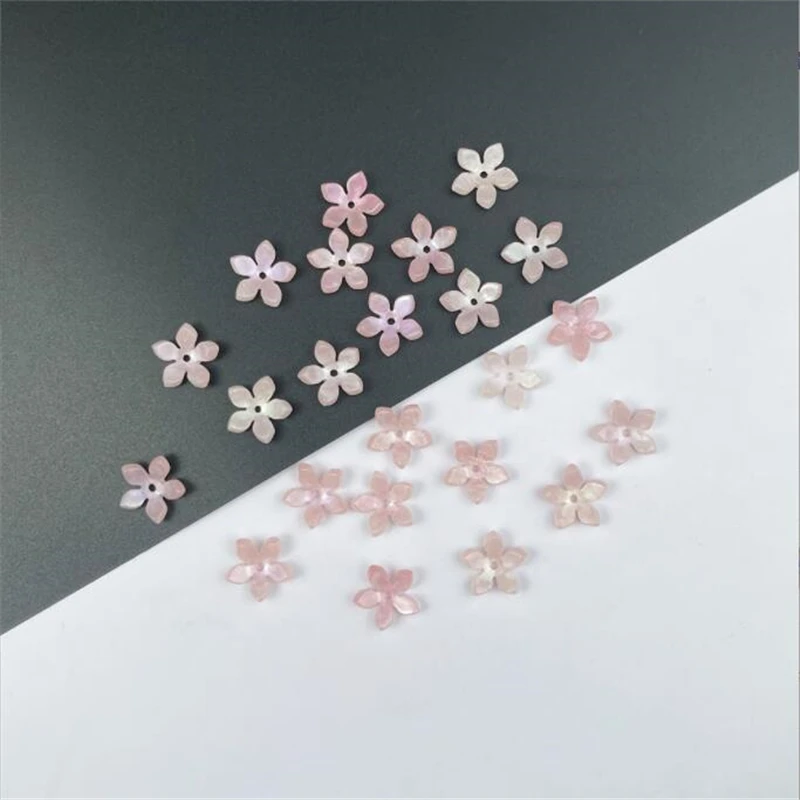 13mm Imitate shell  acrylic beads torus acetic acid flower beads connectors for diy earrings hairpin jewelry making accessories