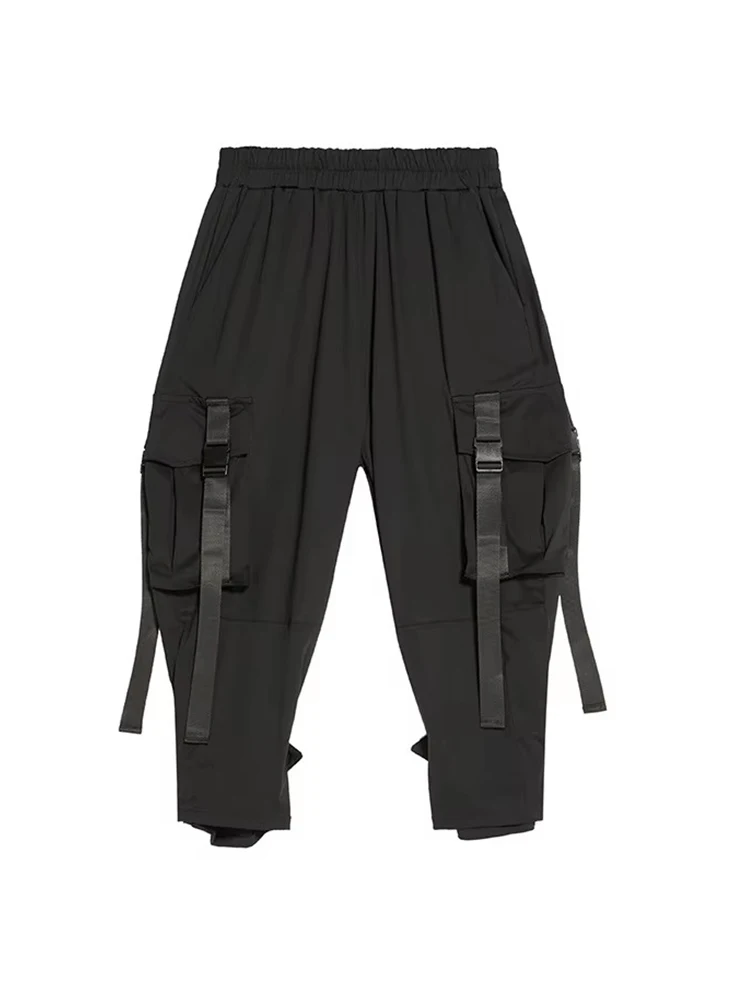 Amax luluE European 2024 Summer Fashion Womens Punk Casual Trousers Ladies Fitness Loose Harem Pants Females Hip Hop Pantalons