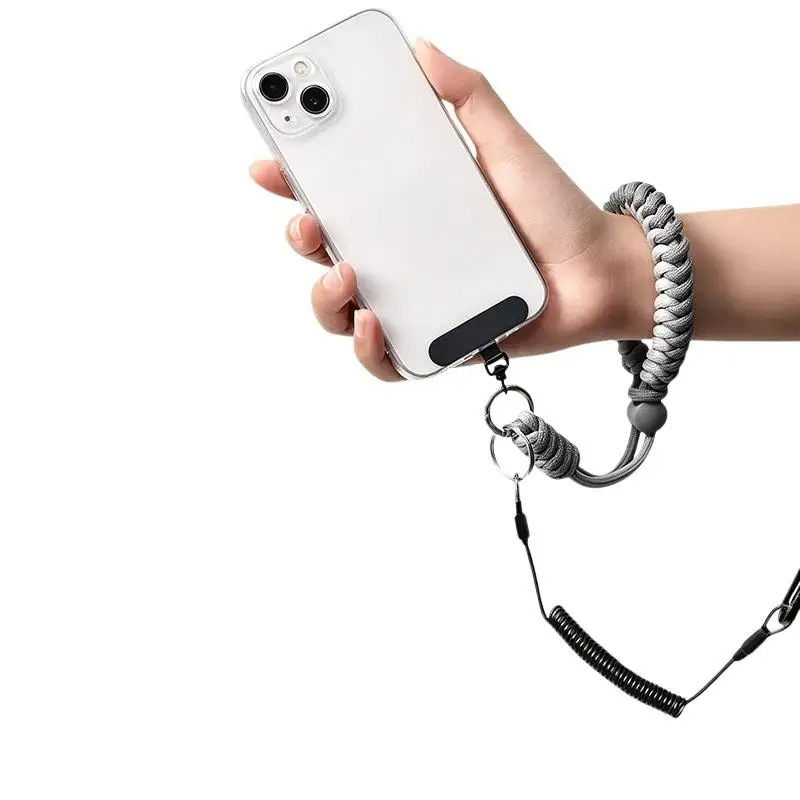 Einziehbare Sicherheits-Lanyards, Diebstahlschutz-Feder-Handyriemen mit Befestigungslaschen, Schnellverschluss-Schnalle, Sicherheitswerkzeug F – Detail 6
