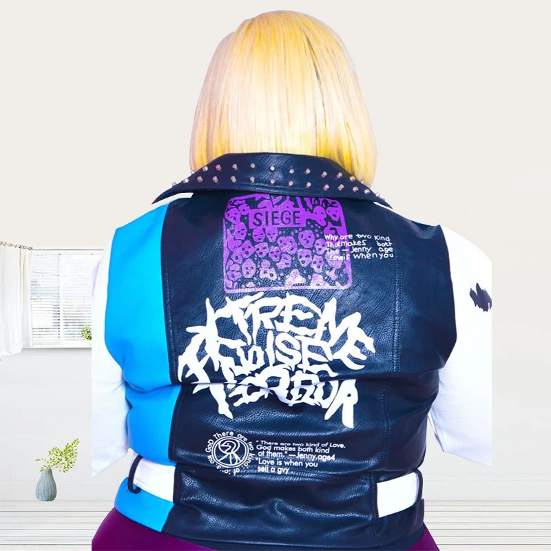 Veste en cuir à rivets pour femmes, manteau de moto lettre léopard, mode féminine, veste de luxe de rue, grande taille, automne, hiver, 2023