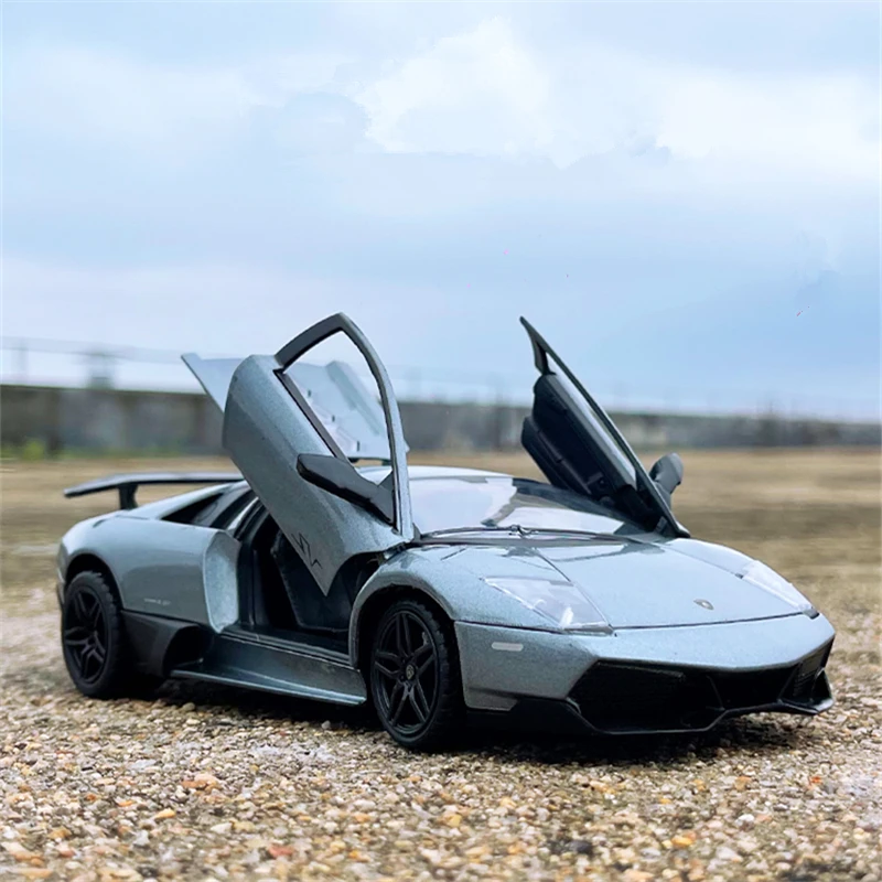 1:24 Murcielago Alloy Sports Car Model Diecast Metal Toy Racing Car Vehicles Model High Simulation Collection Childrens Toy Gift