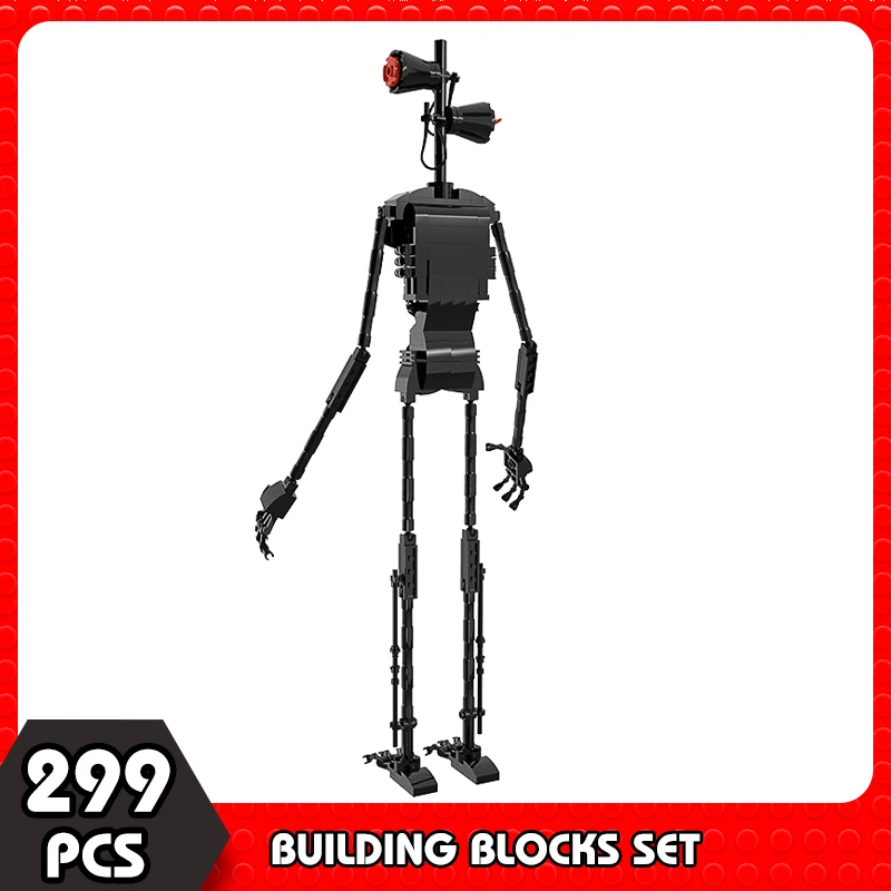 

MOC Halloween Action Figure Building Block Horror Urban Legend Siren Head Skeleton Robot Bricks Set Toys Gifts