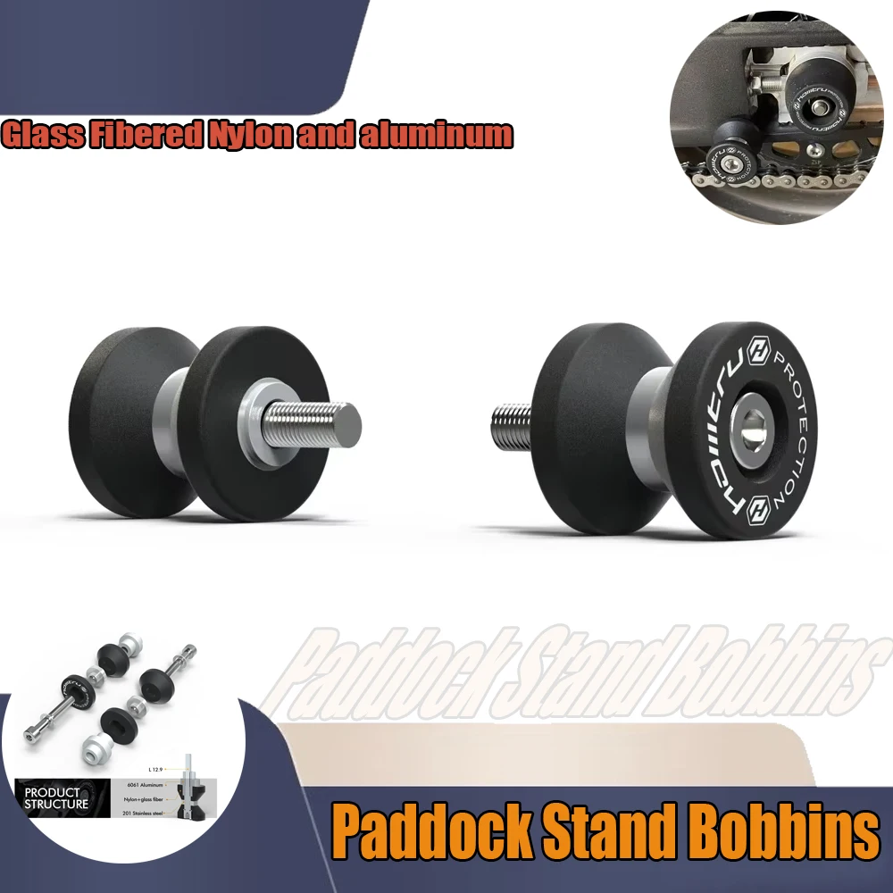 

Paddock Stand Bobbins For Suzuki Hayabusa GSX-R1300 / GSX-R1000 GSX-R1000R / GSR750 / 2010-2023