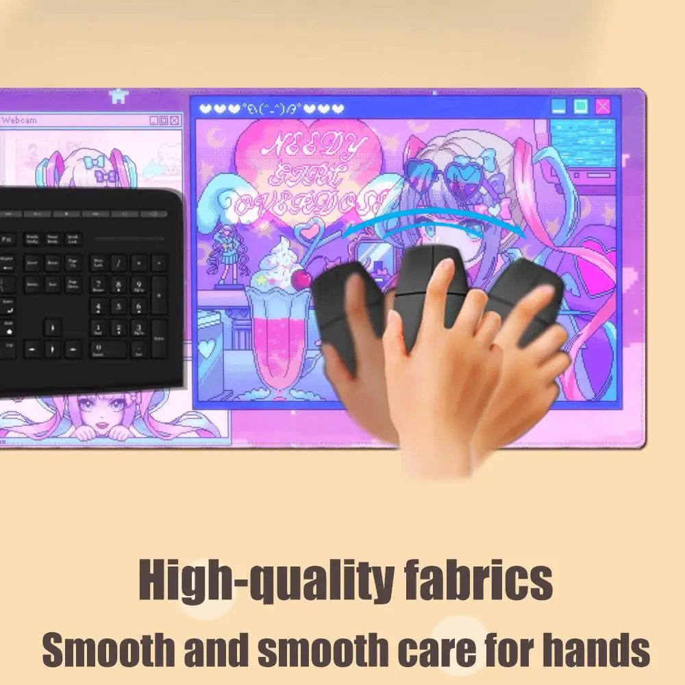 المحتاجة غاسل الزائدة Ame OMGkawaiiAngel كانجيل المحتاجة فتاة جرعة زائدة ماوس الوسادة الألعاب XXL ماوس لوحة المفاتيح السجاد سطح المكتب حصيرة #3