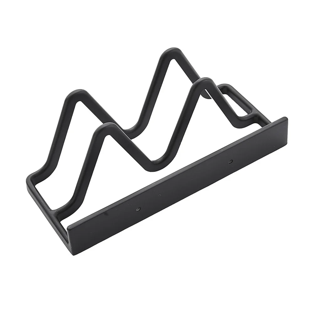 

1Pcs Punch-Free Wall Mounted Pot Lid Rack Kitchen Holder Space Aluminum Storage Organizer Heavy Duty Suitable for Tile