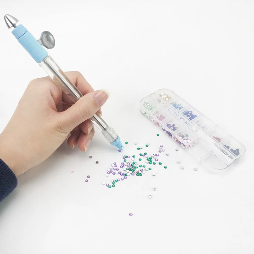 

1Pcs Dotting Tool Beads Painting Pen Blue Rhinestones Picker Multifunction Beads Diamond Picture Tool Rhinestones Picker