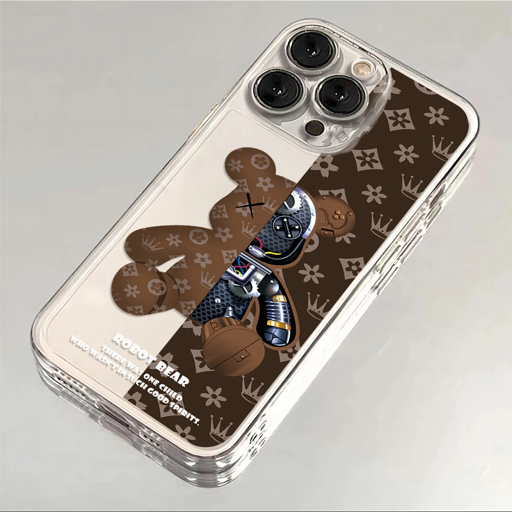 New Fashion Robert Bear Phone Case For Xiaomi Redmi 13 12 12C 10 10C 9 9A 9T 9C 11T Poco X3 X4 X5 Pro NFC GT 4G 5G Cover