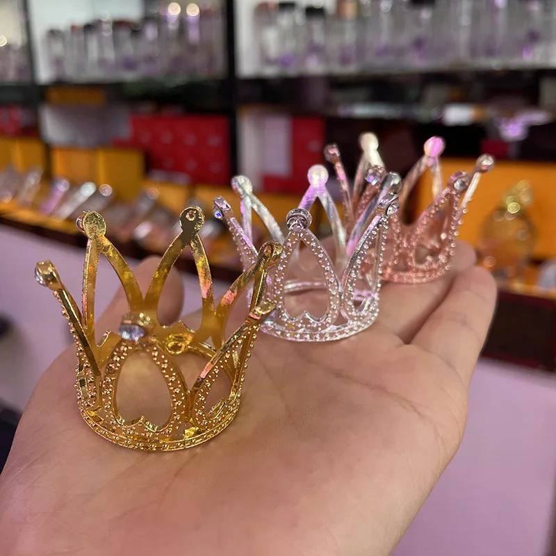 Crown Metal Crystal Ball Holder Sphere Display Stand Desktop Home Decoration Photography Props