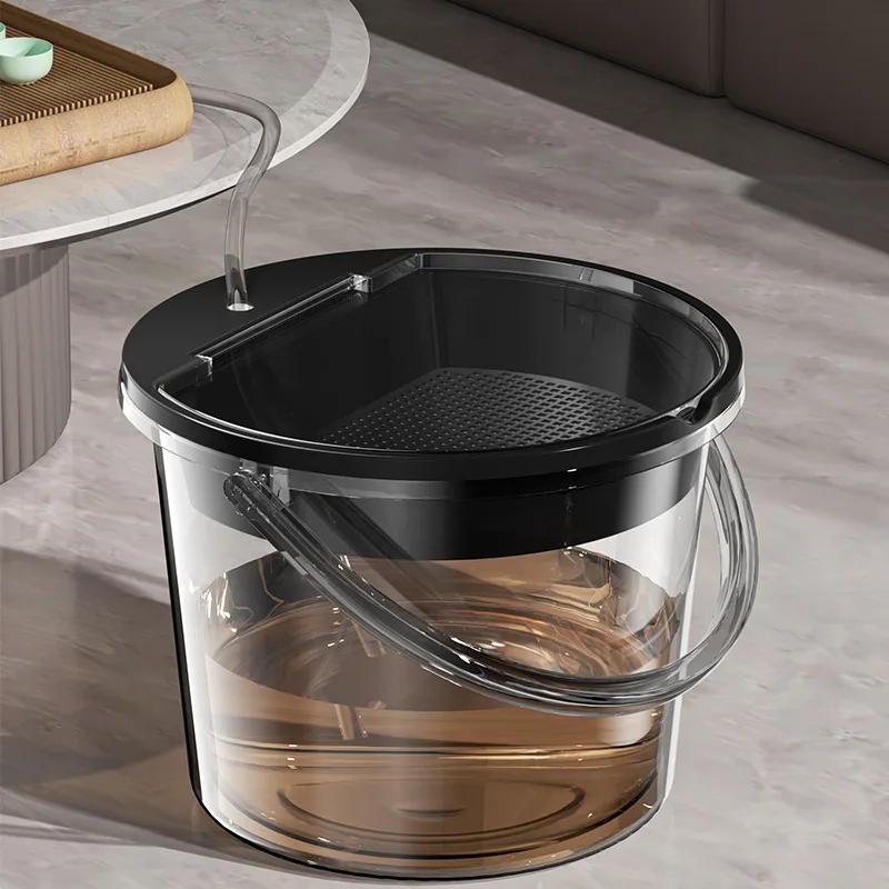 large-capacity-transparent-tea-wastewater-bucket-with-filter-lid-tea-set-home-use-drainage-tea-table-waste-bucket-plastic