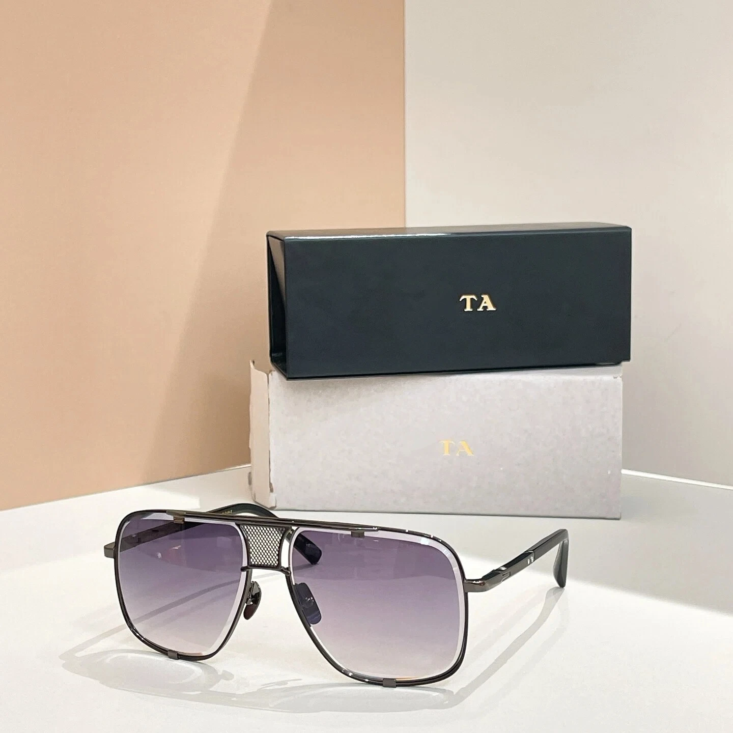 

New For DIYTA DT DRX-2087 MACH FIVE Fashion Alloy Frame Womens Sunglasses Gradient Driving Anti-Glare Men's Sun Glasses With Box