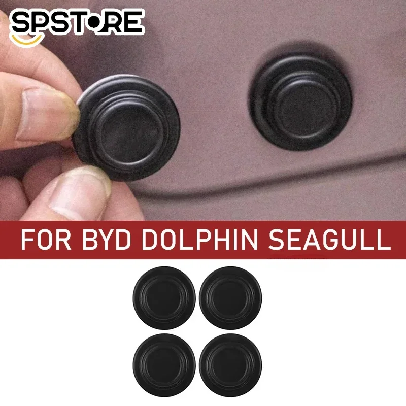 Car Door Shock-absorbing Cushion Pad For BYD Dolphin Seagull Anti-collision Sticker Sound Insulation Gasket Modified Pieces