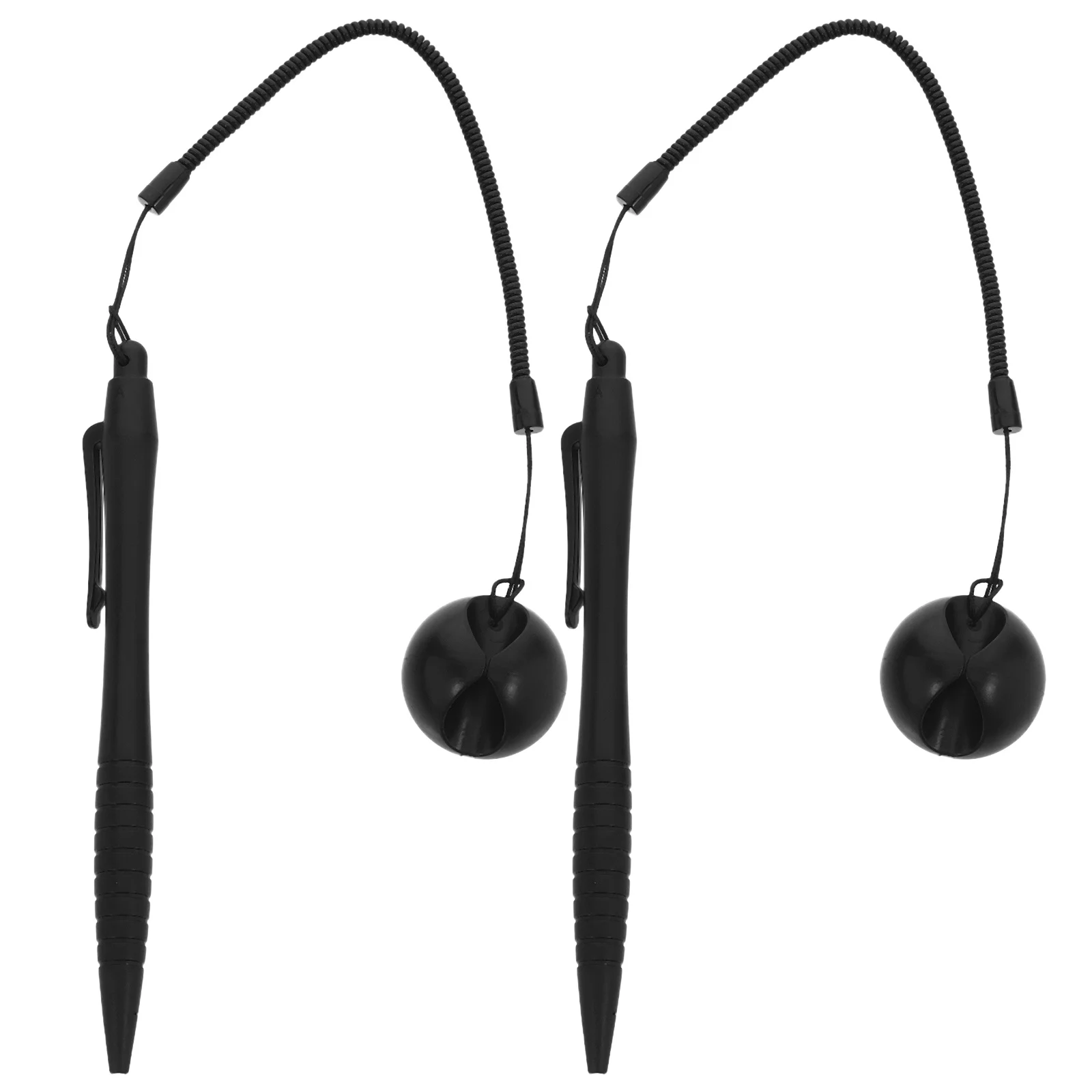 

2pcs Resistive With Silicone Holder Hard-Tip For Touchscreen Devices Anti-Scratch Writing Tool For Pos Machines Resistive