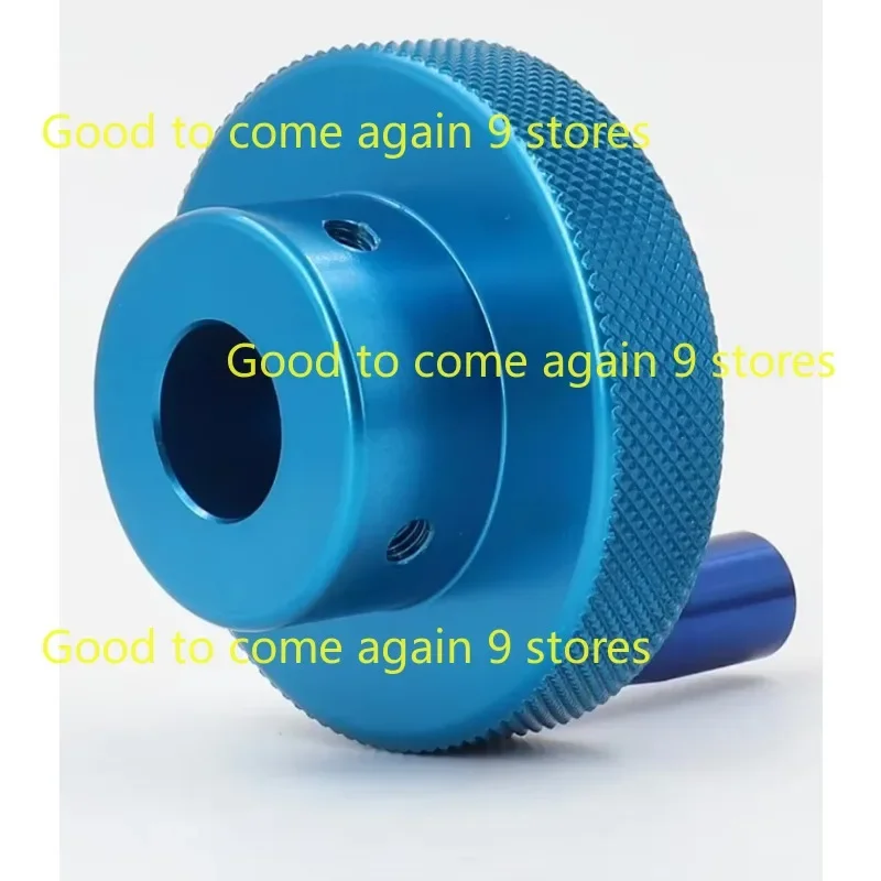 1PC Blue Aluminum Alloy Mini Handwheel For Lathe/Miller Mechanical Hand Wheel Automation Equipment Parts CNC Lathe Processing