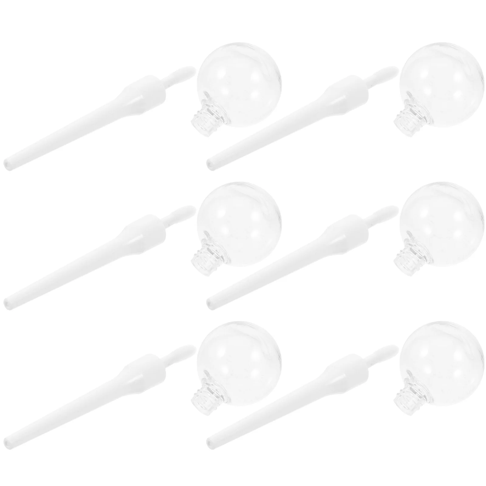 6 قطعة أنبوب المصاصة شفافة إعادة الملء حاويات بلسم فارغة المحمولة البلاستيك زجاجة ملمع الشفاه أنابيب ملمع الشفاه الصغيرة النساء #2