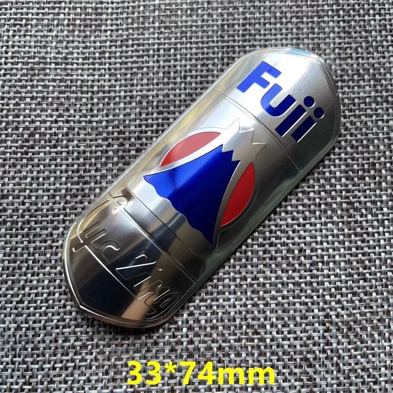 Fuji bicycle mountain bike logo decoration sticker metal label head badge BRIDGESTONE tube decals accessories waterproof