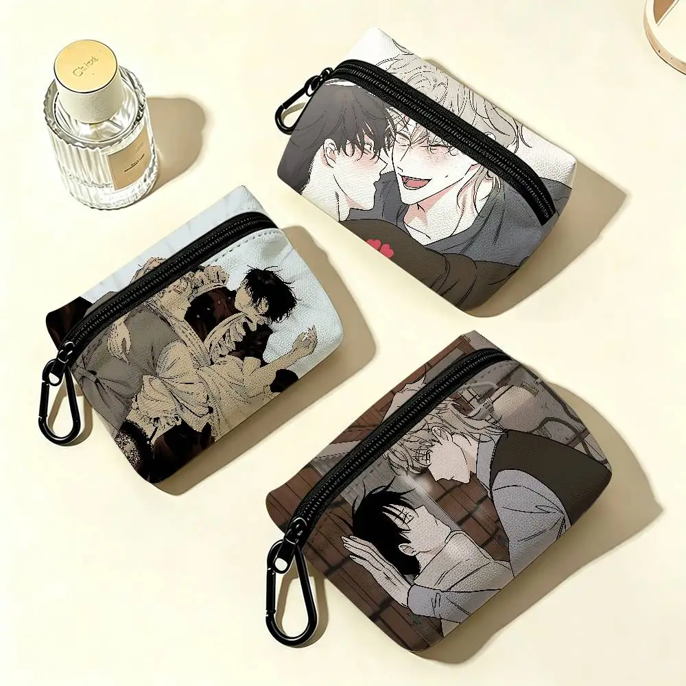 Comic Low Tide in T-Twilights Oxford Cloth Zipper Wallet Multifunctional Hanging Coin Bag For Credit Cards Keys Coins Earbuds