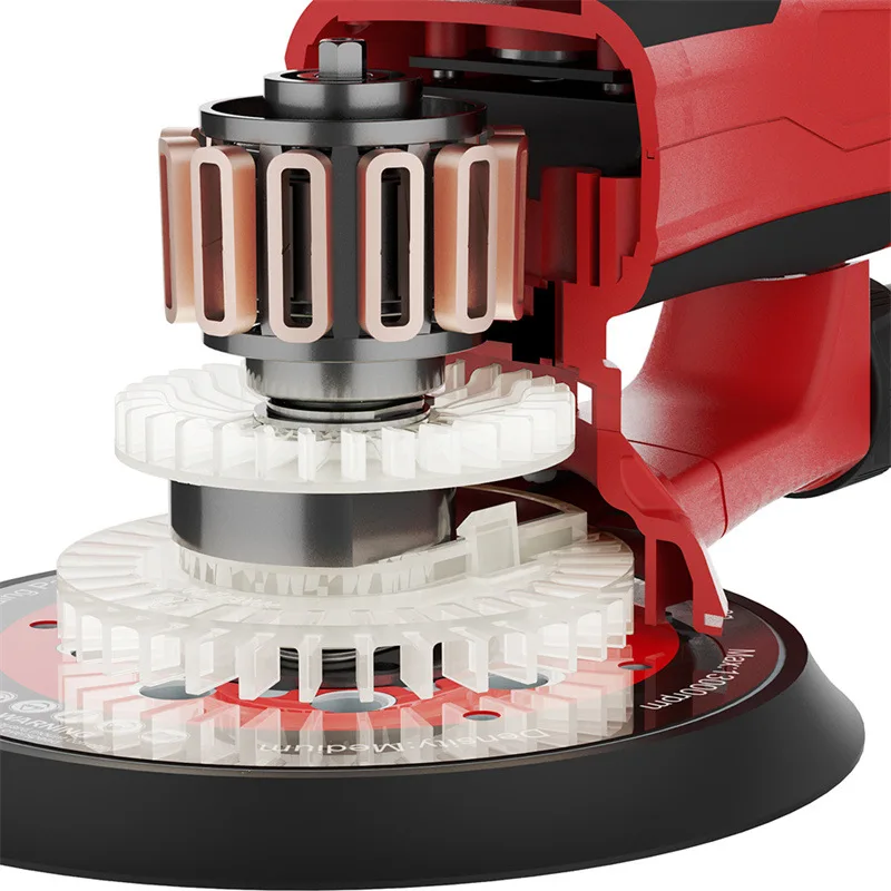 تصميم شعبي عشوائي كهربائي خالي من الغبار بدون فرش 220 فولت آلة مدار ساندر مداري #5