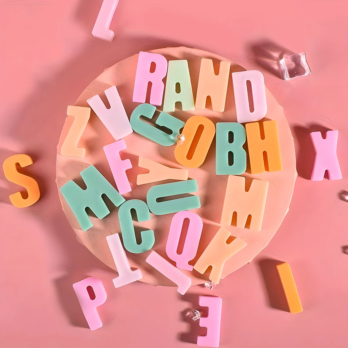 

Силиконовая форма для выпечки розовых букв, форма для печенья, конфет, торта, форма для выпечки, кондитерского подноса, инструмент, украшение торта «сделай сам», кухонные аксессуары