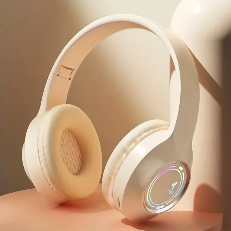 M3 Light-emitting Bluetooth Headset Folding Led Card Wireless Headset Type-C Charging Multi-scene Use Game Office image 6