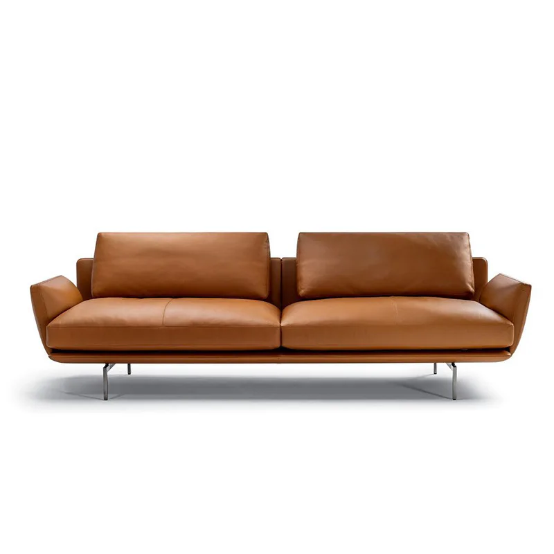 Sofa kulit mewah ringan Italia