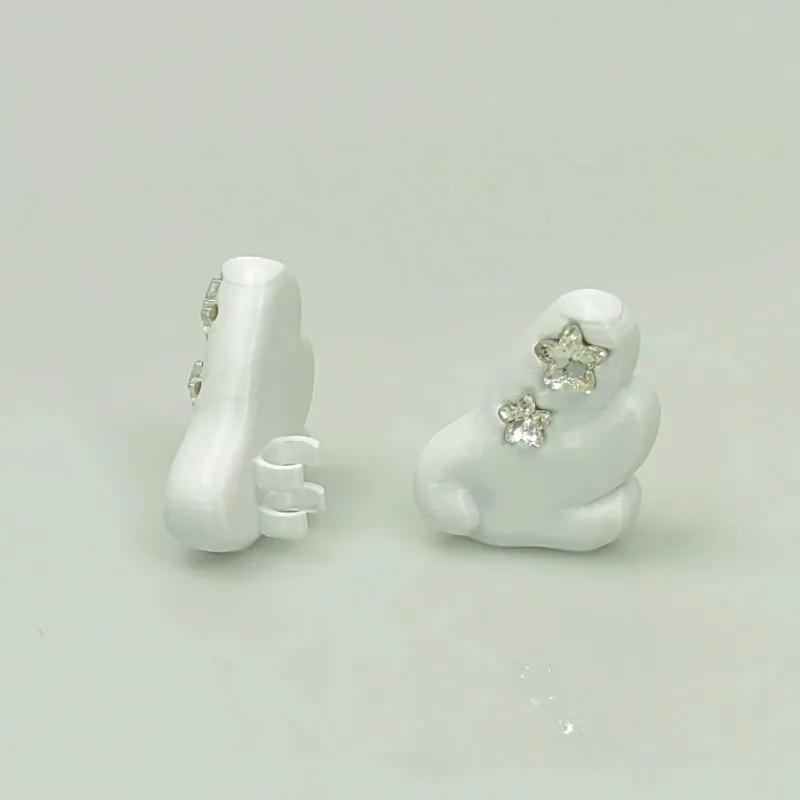 3D Printed Star Wings Headphone Charm, Wearable Aesthetic Pendant for Geeks and Gamers