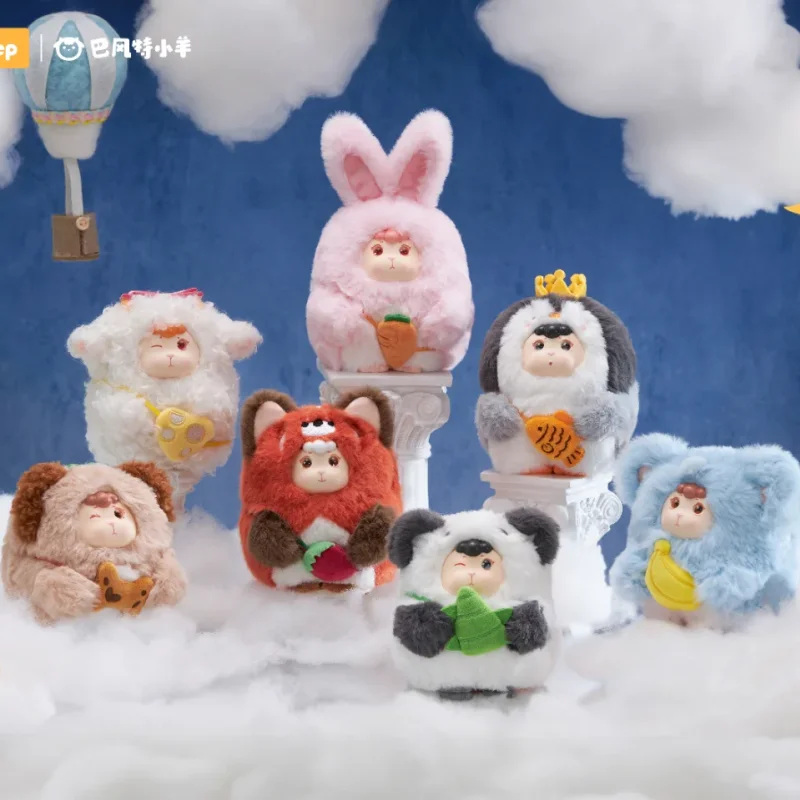 ใหม่ของแท้ Bafengte Little Sheep Bestie Lamb Dream Town Series กล่องตาบอด Kawaii ตุ๊กตาไขมันก้นอินเทรนด์ของเล่น Mystery กล่องของขวัญ