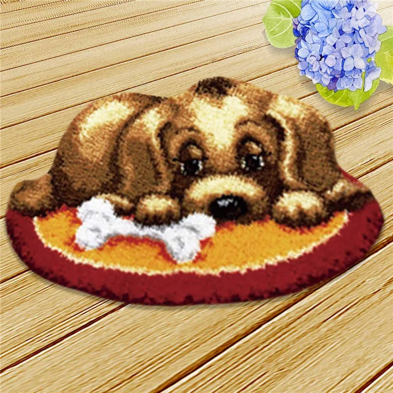Kit alfombra gancho pestillo animales marinos – Artesanal infantil