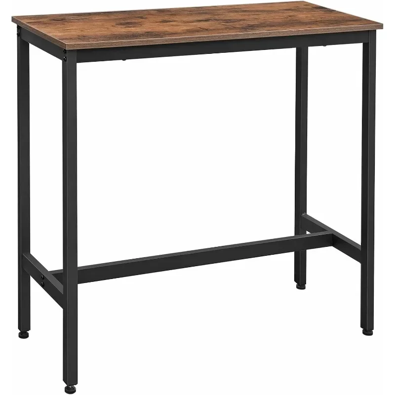 

Narrow Long Bar Table, Kitchen Dining Table, High Pub Table, Sturdy Metal Frame, Industrial Design, 15.7x39.4x35.4 In