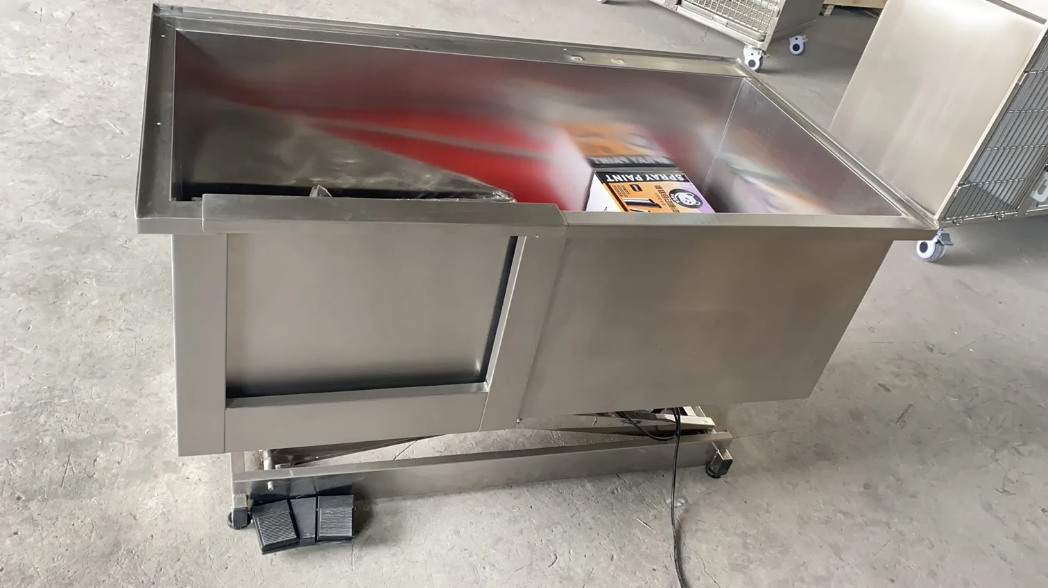 Pet GroomingVeterinary Stainless Steel 304 Bathing Water Tank For Pet Vet Grooming Products With Electric Up And Down