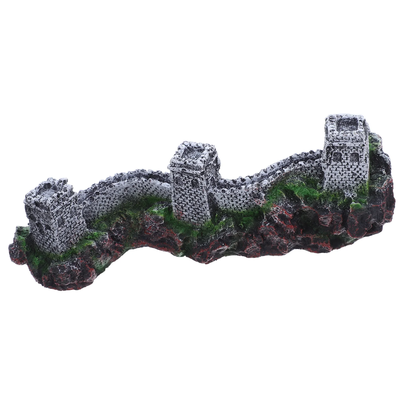 

Great Wall of China Mini Resin Sculpture Weatherproof Ancient Chinese Architecture for Garden Bonsai and Indoor Decoration